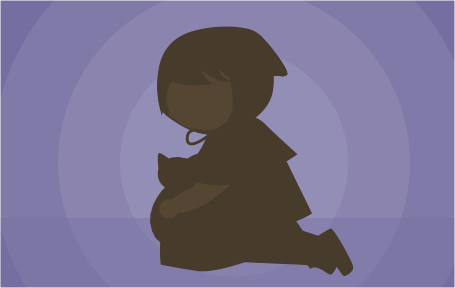 猫を抱えて動けない