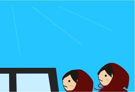 空が綺麗だった