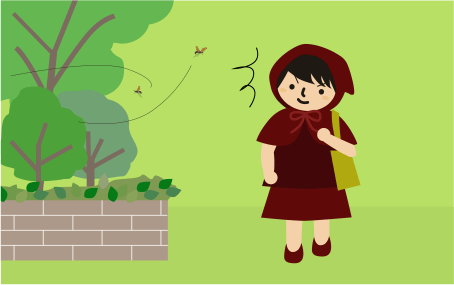 蜂が飛んでる