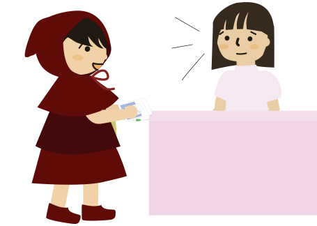 どうぶつ病院の受付