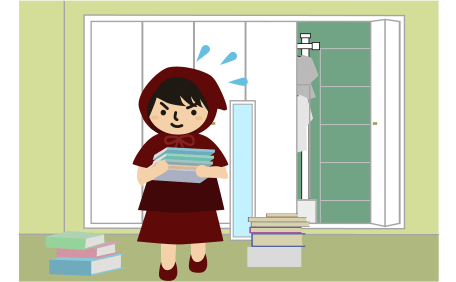 クローゼットを片づける