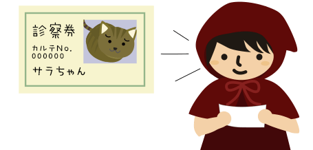 写真入りの診察券