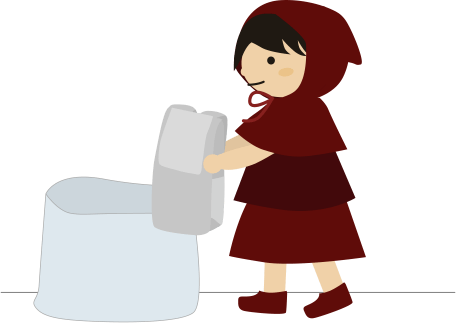 猫のキャリーを畳んで捨てようとする