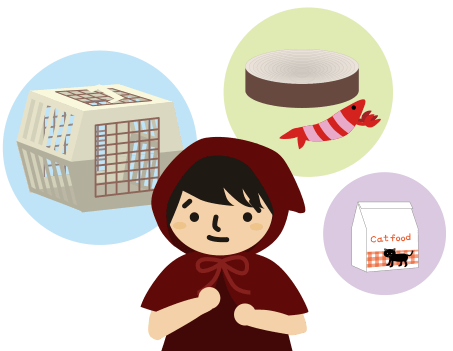 猫のグッズたち