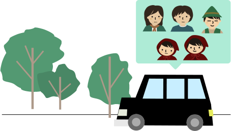 車であちこち回る