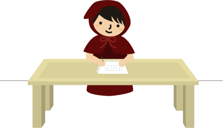 お手紙のお返事を書く