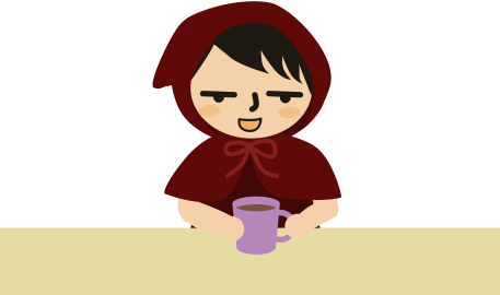 チビずきん微妙な表情