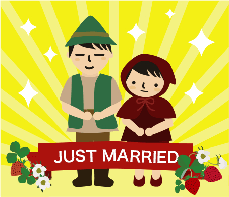 入籍しましたイラスト