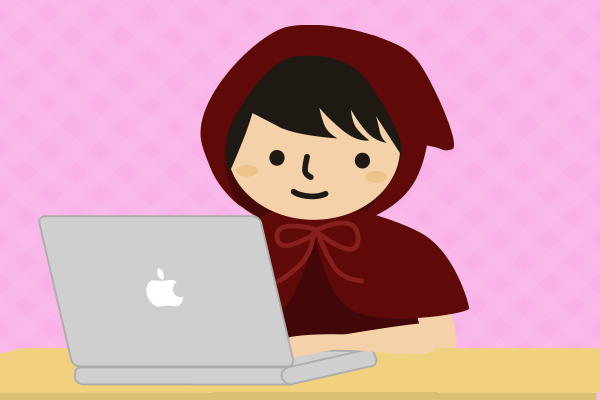 パソコンで仕事中