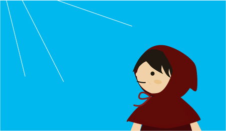 ピカピカの青空