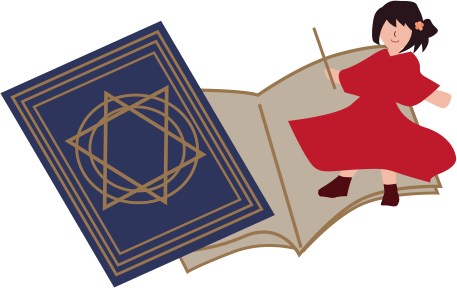 魔法の本のイラスト