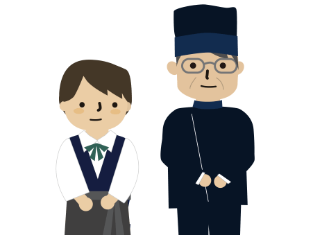 シェフご夫妻のイラスト