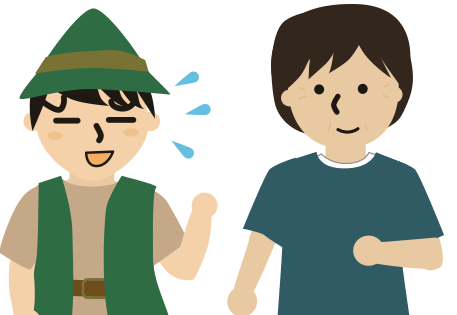 心配するイラスト