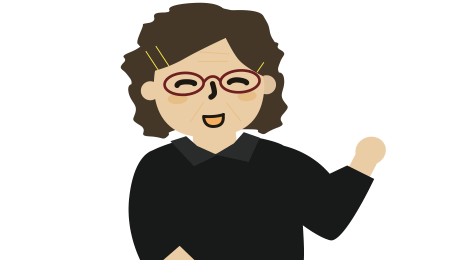 着付けの人のイラスト