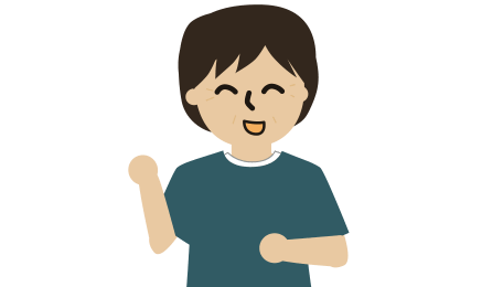 笑顔の男性のイラスト