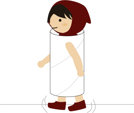 筒に入ってるみたい