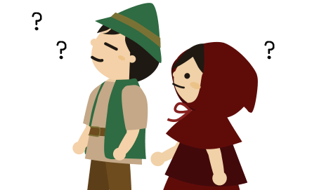 頭にハテナマークのイラスト