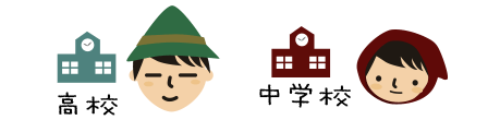 高校と中学が近い