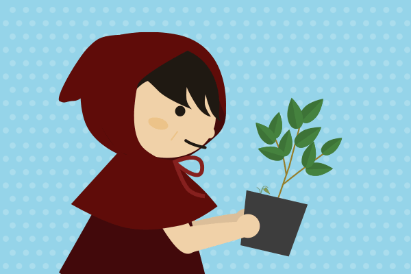 赤ずきんのイラスト